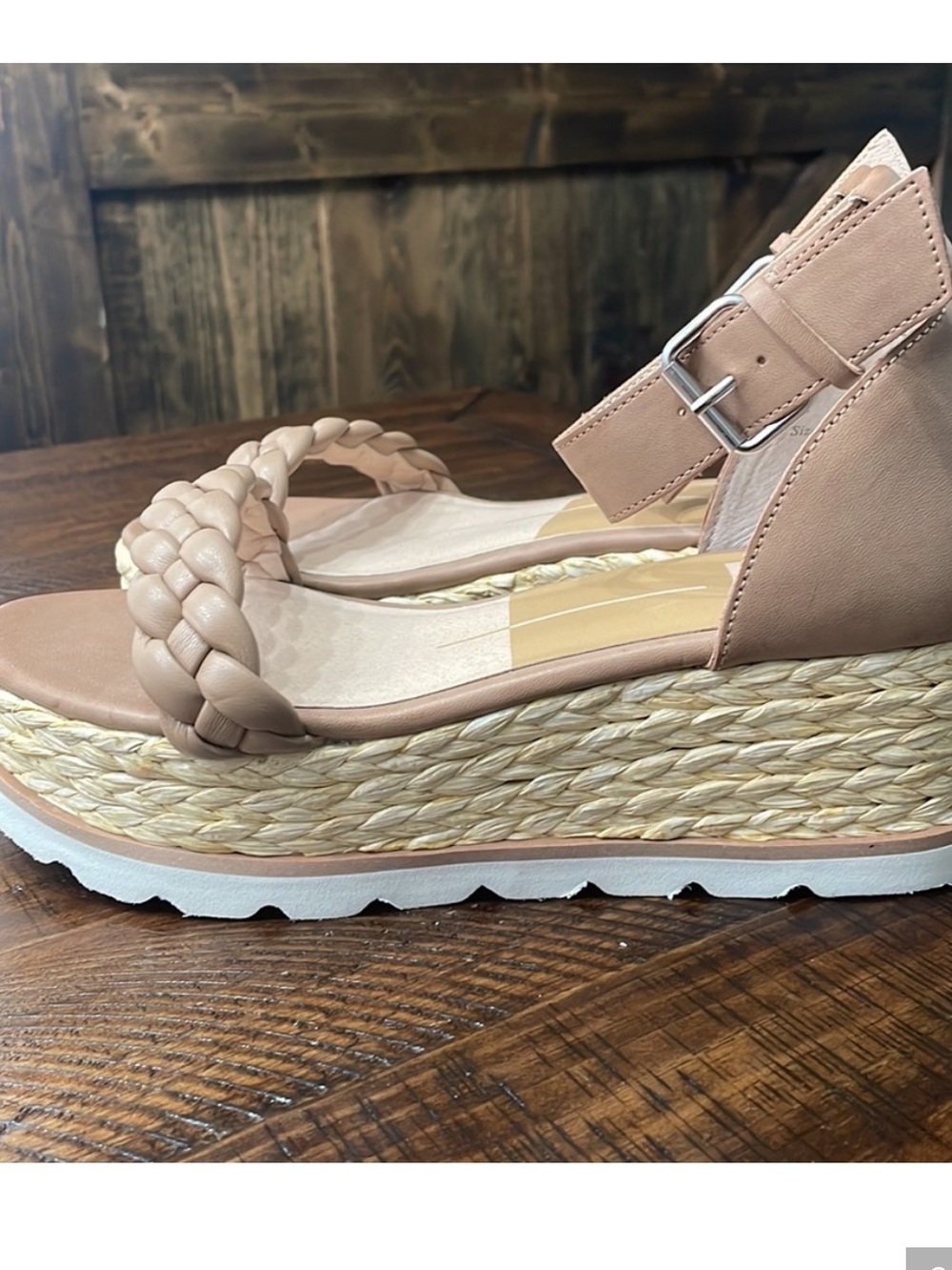 Dolce Vita Braided Strap Jute Platform Sandals NWOB - Picture 3 of 10